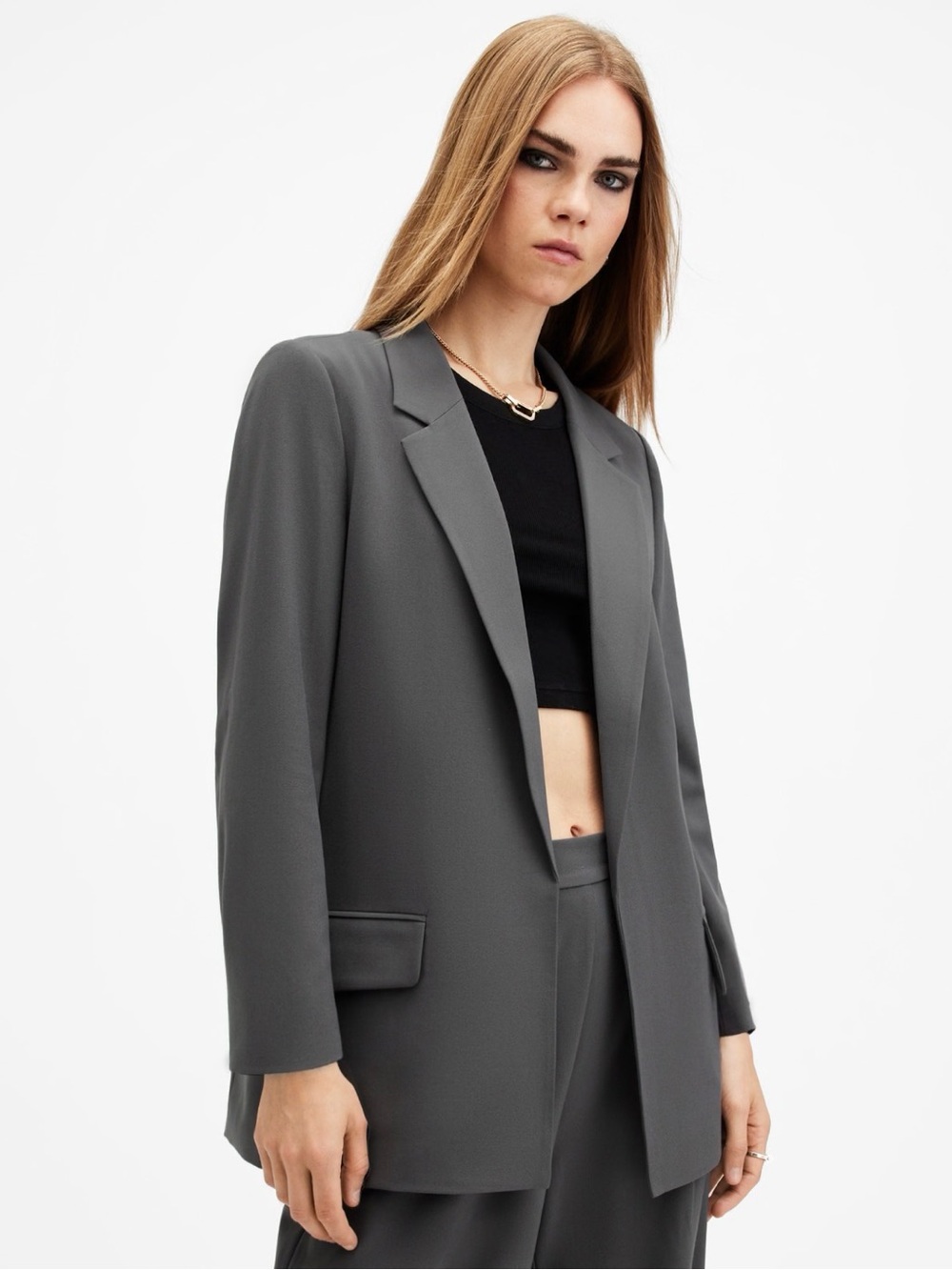 AllSaints aleida lightweight tri blazer , size US8